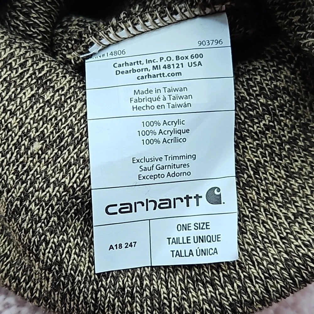 nwot CARHARTT Brown Heather Womens Ladies Beanie Cap Hat - Picture 4 of 4